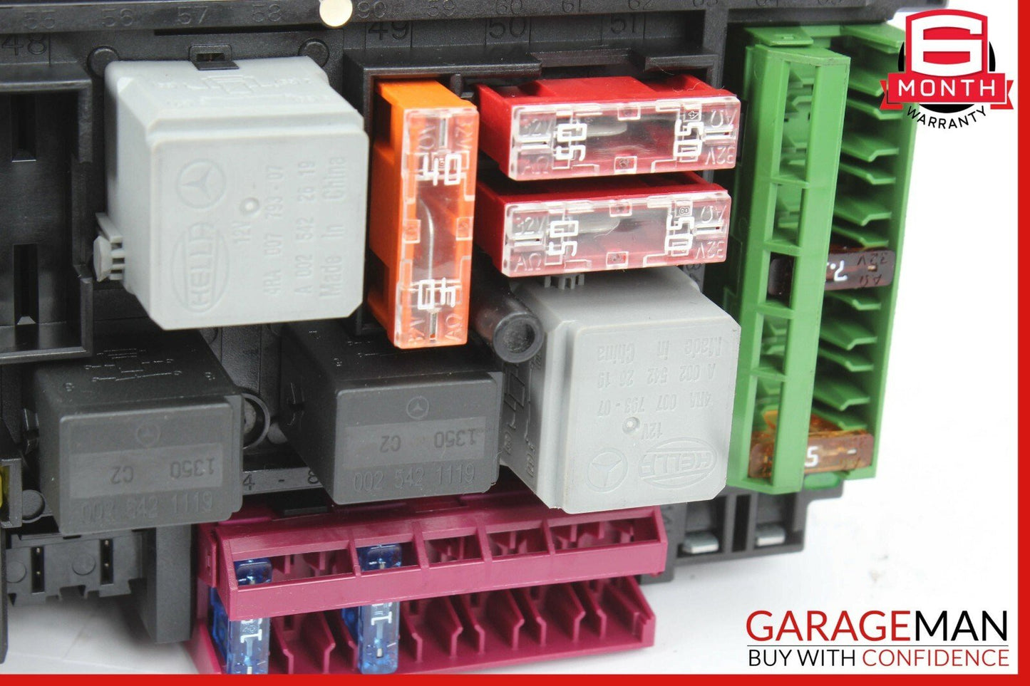 12-14 Mercedes W204 C250 C350 C63 AMG Rear SAM Fuse Box Relay Module Assembly