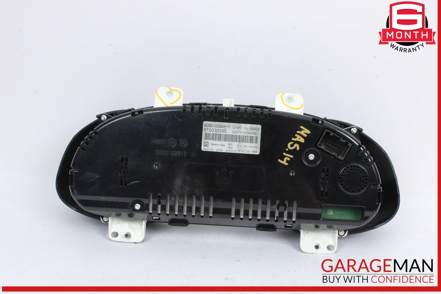 14-17 Maserati Quattroporte S Speedometer Instrument Cluster 670030595 OEM