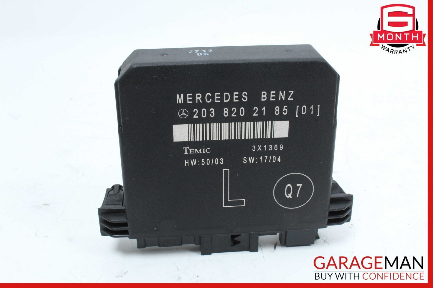 01-07 Mercedes W203 C230 C320 Rear Left Door Control Module Unit 2038202185 OEM