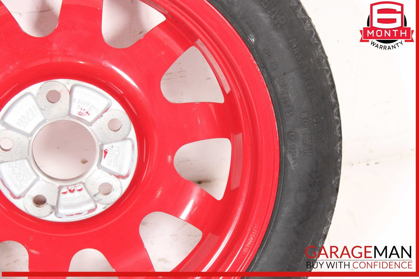 97-04 Porsche Boxster 986 Carrera 911 Spare Tire Wheel Rim Tire T105/95 R17 OEM