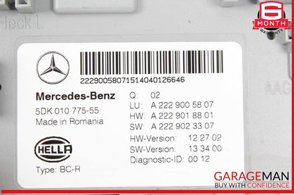 14-17 Mercedes W222 S550 Rear Trunk Relay Sam Module 2229005807 OEM