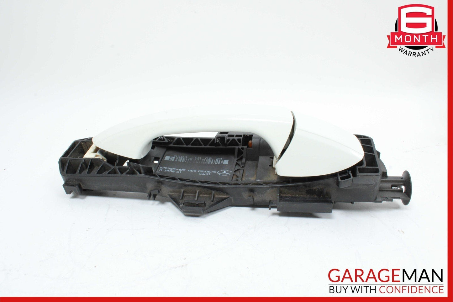 08-11 Mercedes W204 C250 C300 Rear Right Side Exterior Door Handle White OEM