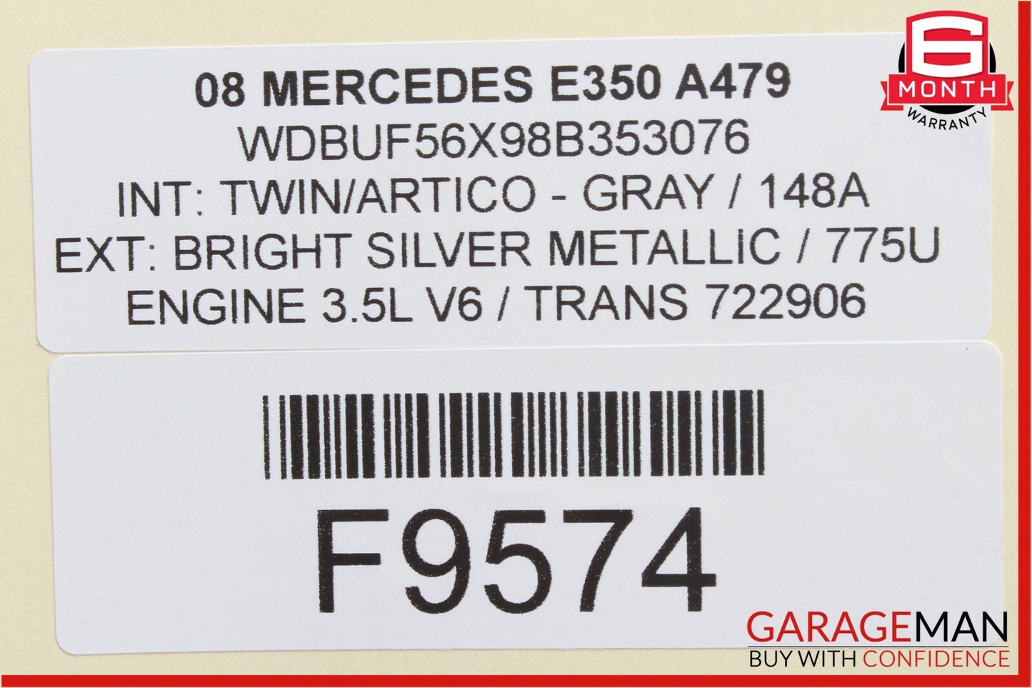 06-11 Mercedes W211 E350 CLS550 Rear Right Side Door Controller Module Unit OEM