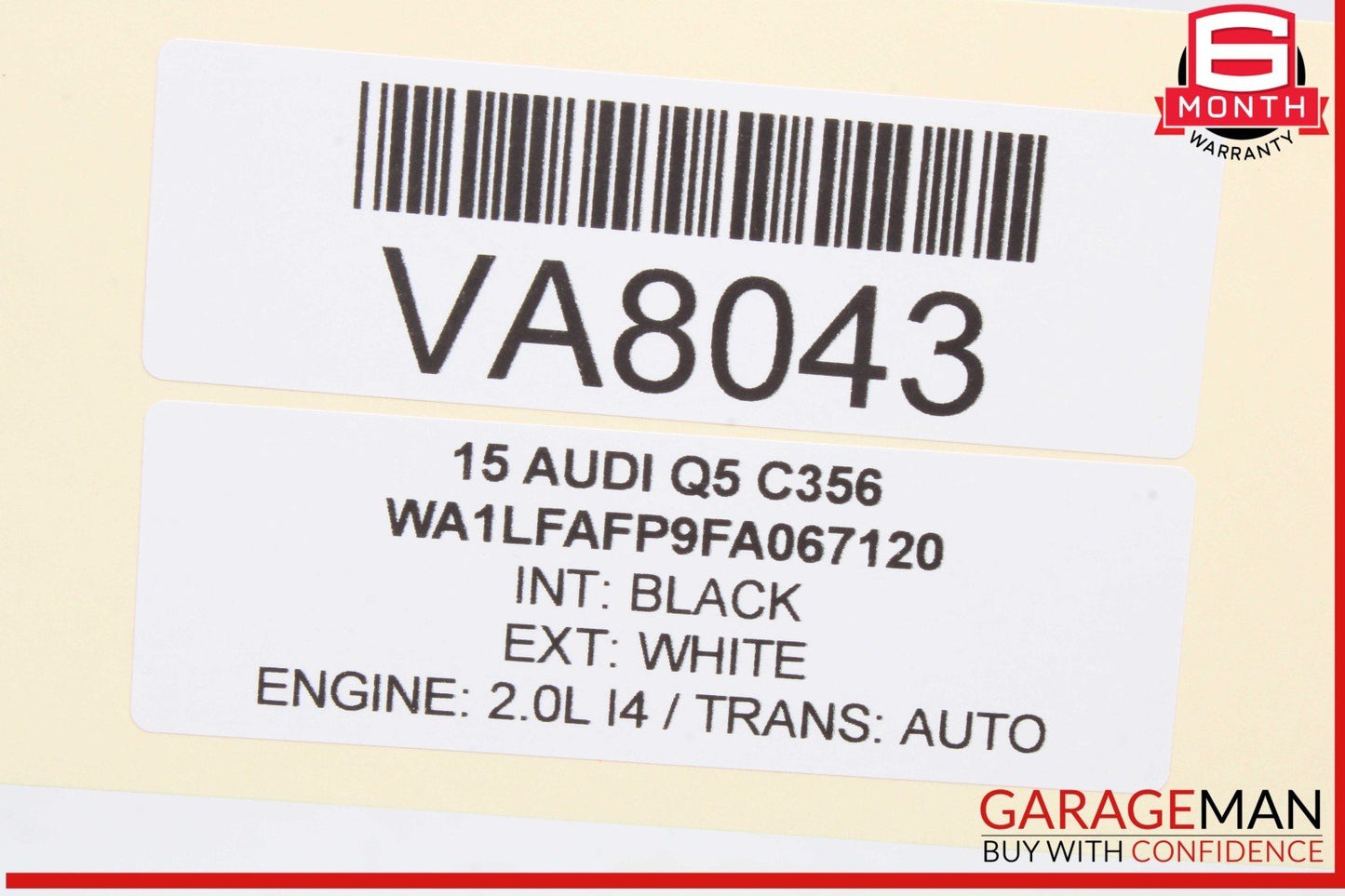 09-17 Audi Q5 SQ5 Rear Left Driver Side Door Lock Latch Actuator 8K0839015D OEM
