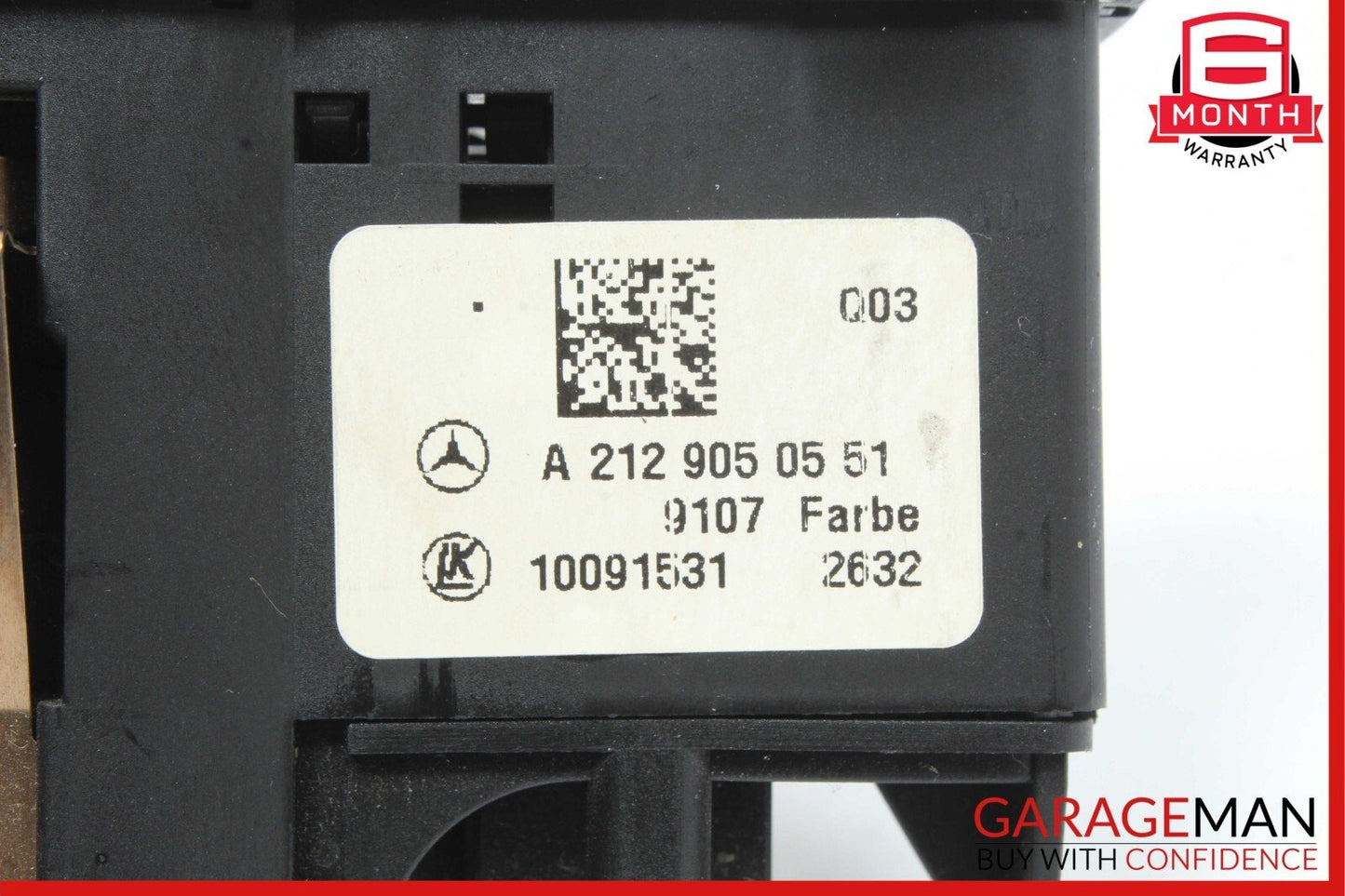 08-20 Mercedes W212 E350 C300 C350 Headlight Fog Light Switch Control Module OEM