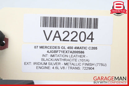 03-09 Mercedes X164 GL450 4MATIC Sirius Satellite Radio Receiver 1698270162 OEM
