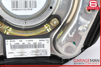 01-05 Mercedes W163 ML350 ML320 Steering Wheel Airbag Air Bag 1634600298 OEM