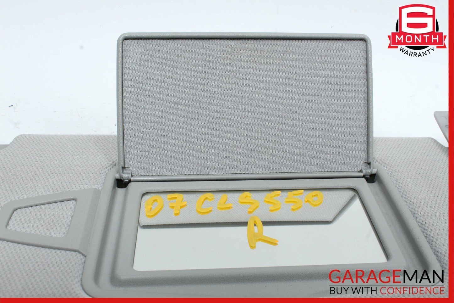 06-11 Mercedes W219 CLS550 Front Right Side Sunvisor Sun Visor Shade Gray OEM