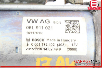 17-20 Audi A4 Engine Motor Starter Bosch 06L911021 OEM