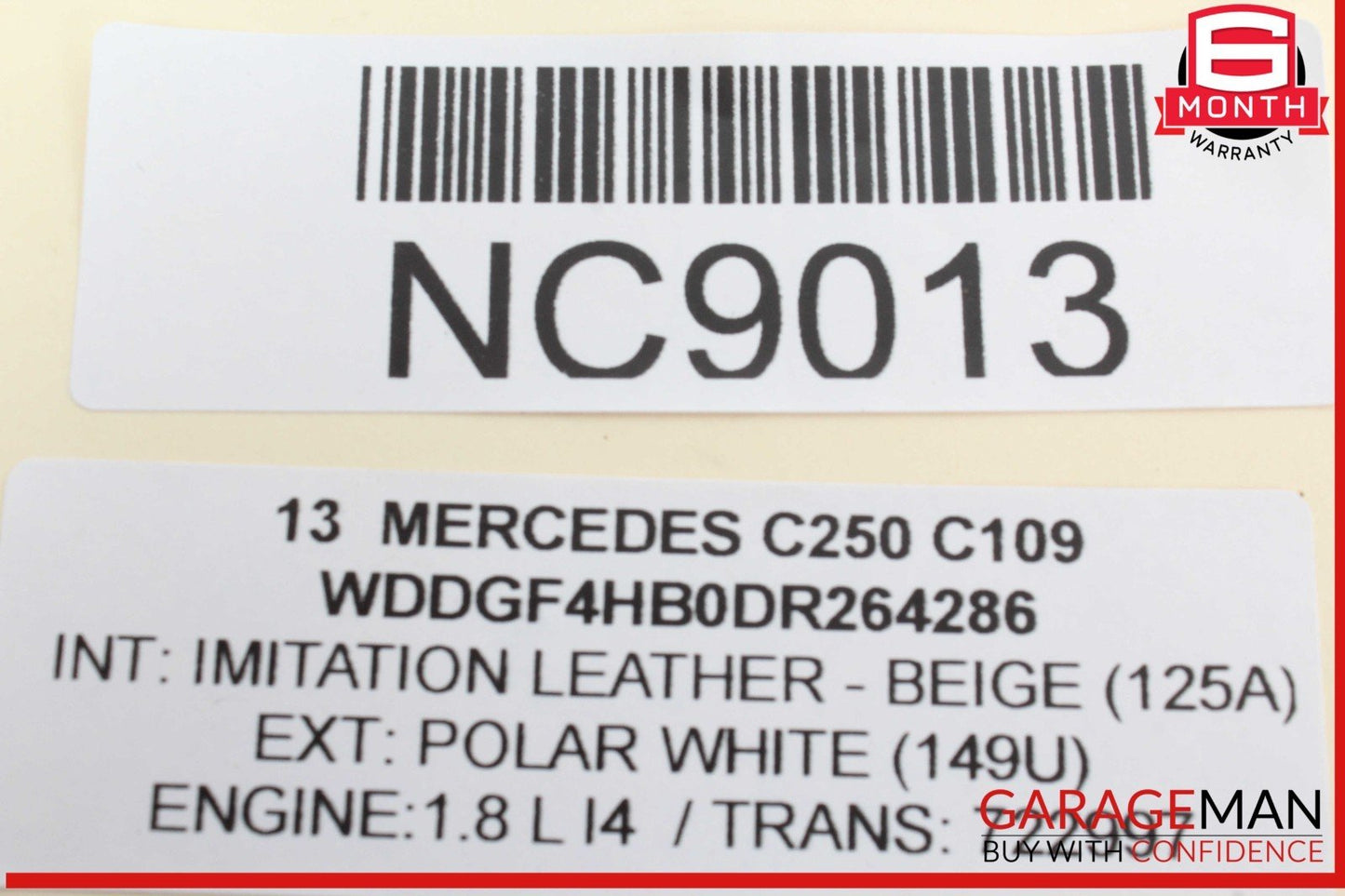 08-18 Mercedes W204 C250 Rear Left Side Door Control Module Unit OEM