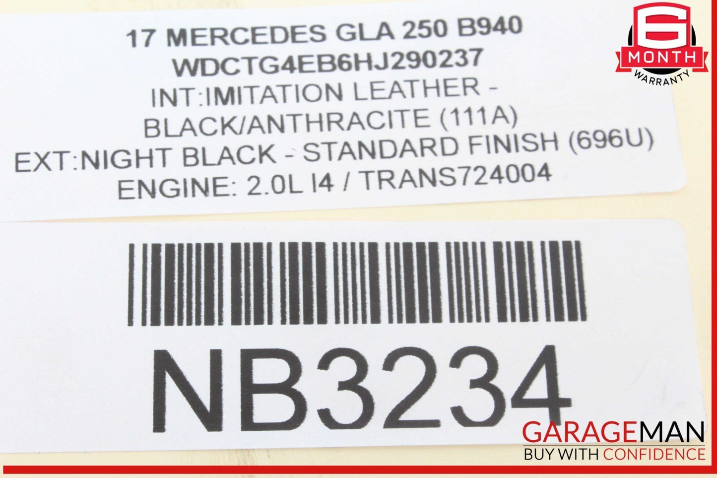 14-18 Mercedes X156 GLA250 Engine Starter Motor 6459060800 OEM