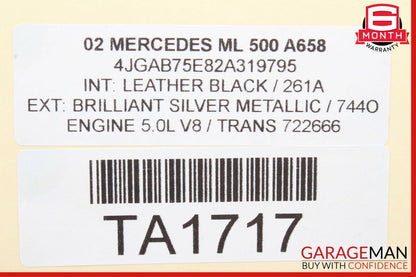 98-05 Mercedes W163 ML350 ML500 ML55 AMG Front Left / Right Seat Control Module