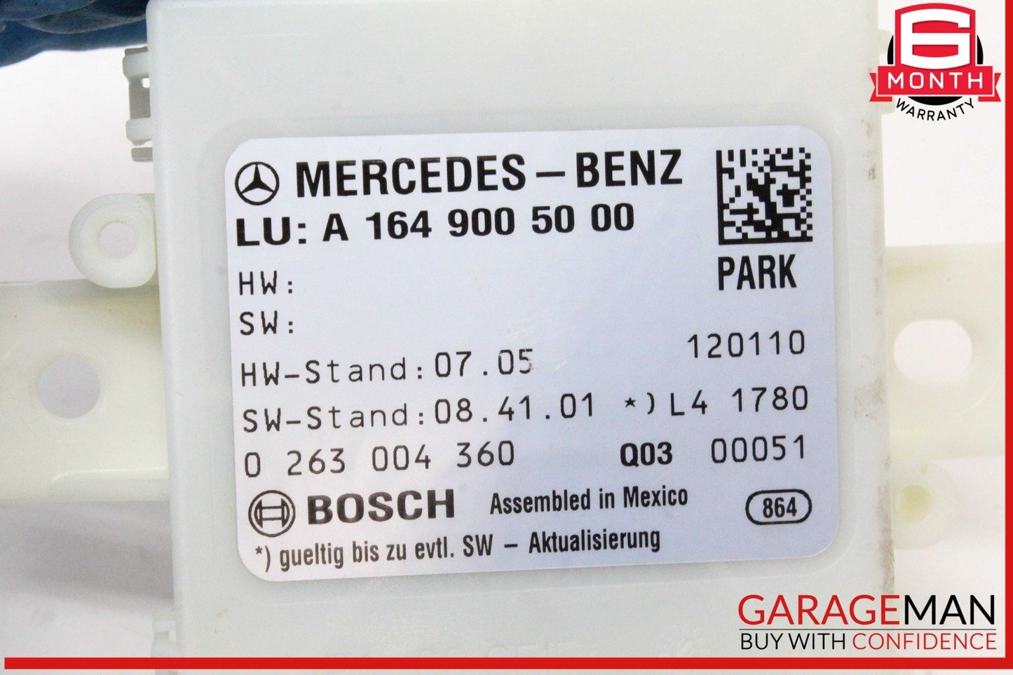 10-12 Mercedes X164 GL450 4MATIC Parktronic Park Assist Control Module OEM