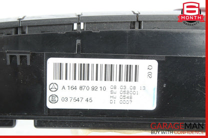 06-12 Mercedes GL450 GL550 ML550 Hazard Control Switch Panel Unit