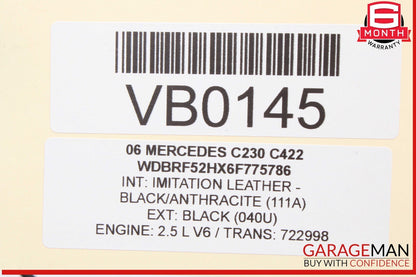 01-07 Mercedes W203 C230 Rear Right Passenger Side Door Lock Latch Actuator OEM