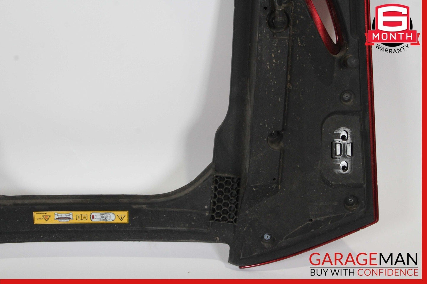 15-17 McLaren 650S Rear Trunk Lid Hatch Window Trim Panel Cover Red OEM