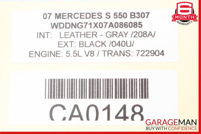 07-14 Mercedes W221 S550 CL550 Front Right Dash A/C Air Vent Trim Grille Gray