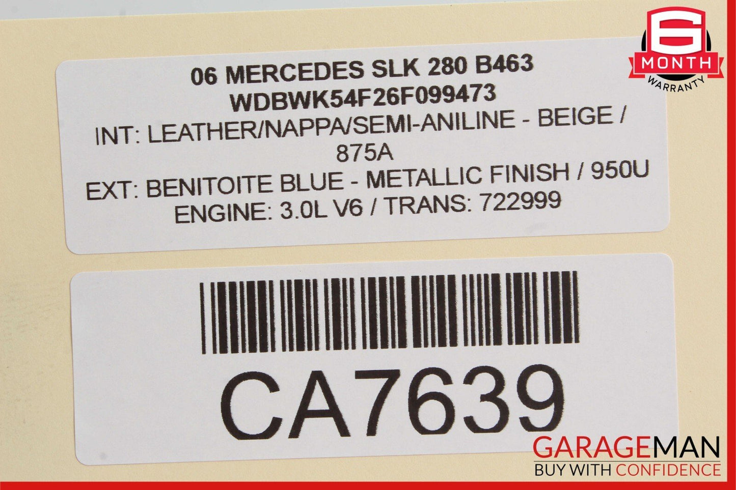 05-11 Mercedes R171 SLK280 SLK350 Air AC Vent Dash Left or Right Side Black OEM