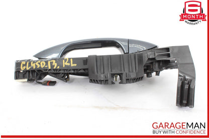 12-16 Mercedes X166 GL450 Rear Left Driver Side Exterior Door Handle Gray OEM