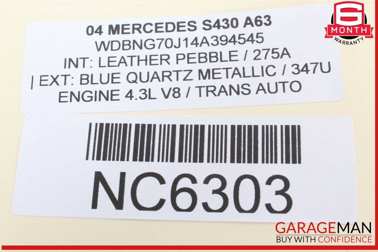 00-13 Mercedes W220 S430 E350 S500 Engine Throttle Valve Body 1131410125 OEM