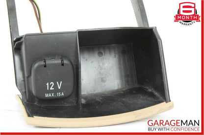 03-09 Mercedes W211 E350 Rear Center Console Ashtray Compartment Lighter Brown