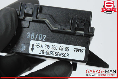 00-13 Mercedes R230 SL500 Seat Belt Seatbelt Tension Sensor 2158600505 OEM
