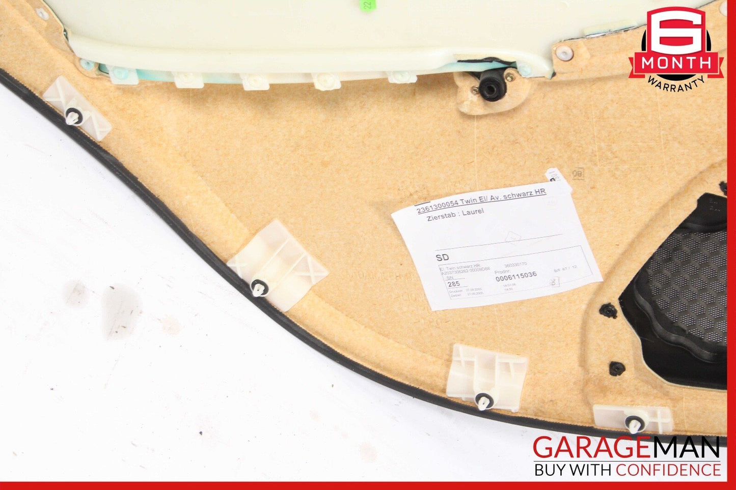 05-07 Mercedes W203 C280 C350 Rear Right Side Interior Door Panel Black A13 OEM