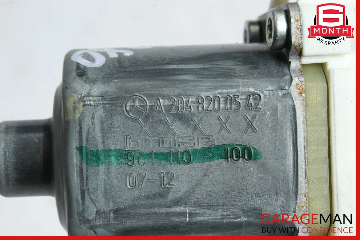 08-14 Mercedes W204 C350 Rear Left Driver Side Door Window Regulator Motor OEM