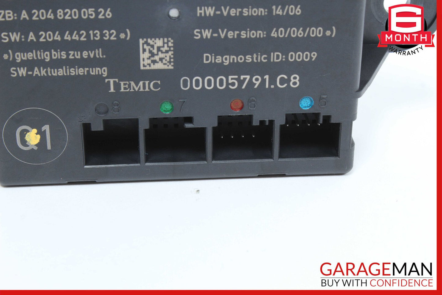 08-14 Mercedes W204 C300 C350 Rear Left Side Door Control Module 2048207585 OEM