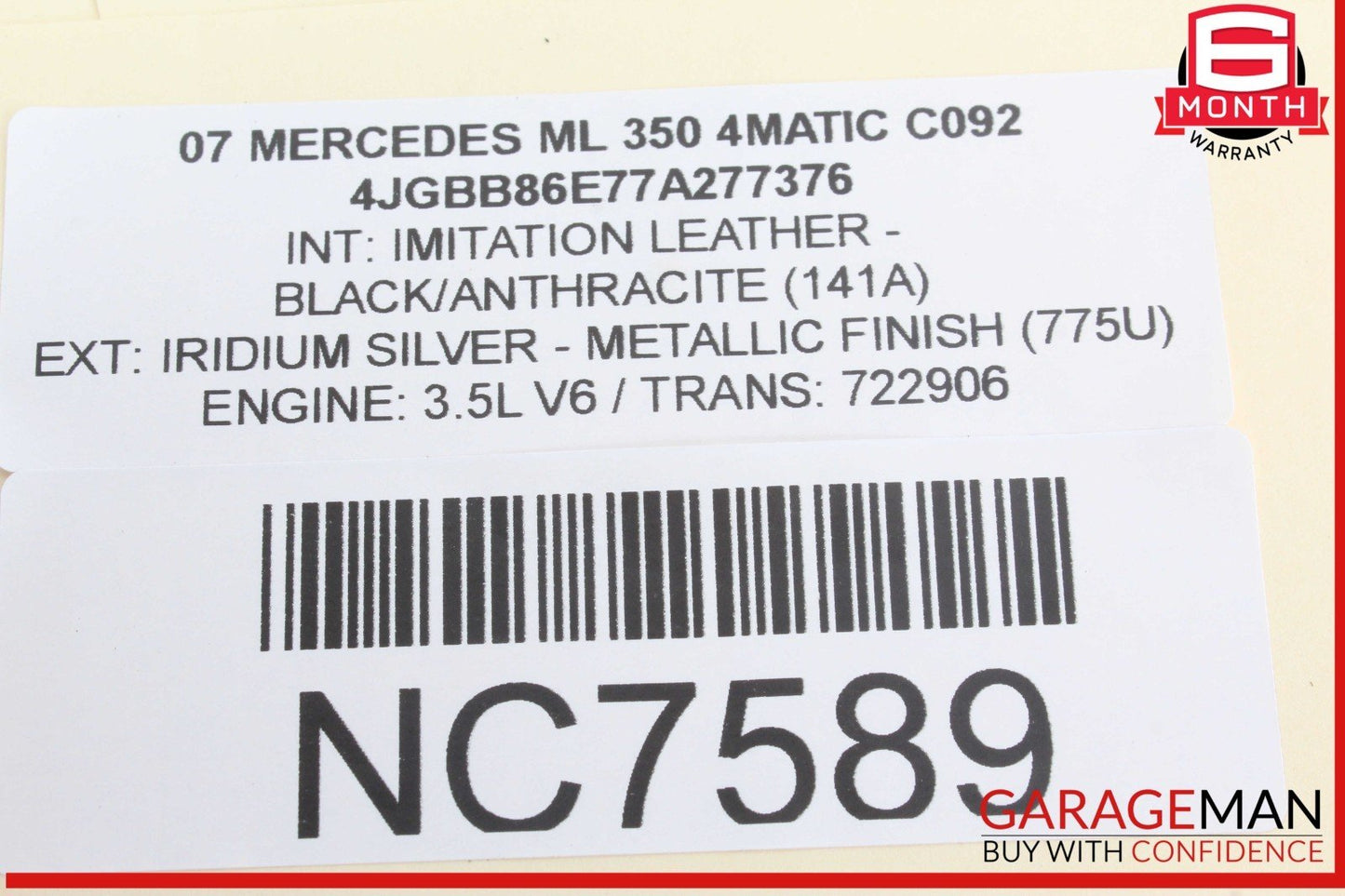 03-09 Mercedes W164 ML350 4MATIC Sirius Satellite Radio Receiver 2118703389 OEM