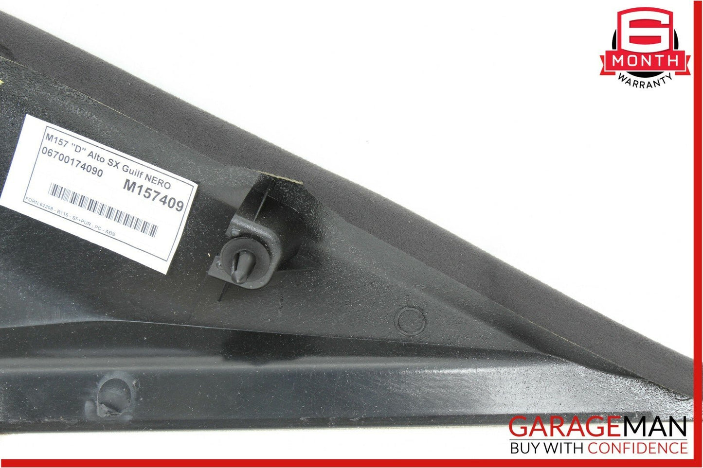 14-17 Maserati Ghibli Rear Left Driver Side Upper Trim Cover Panel Black OEM