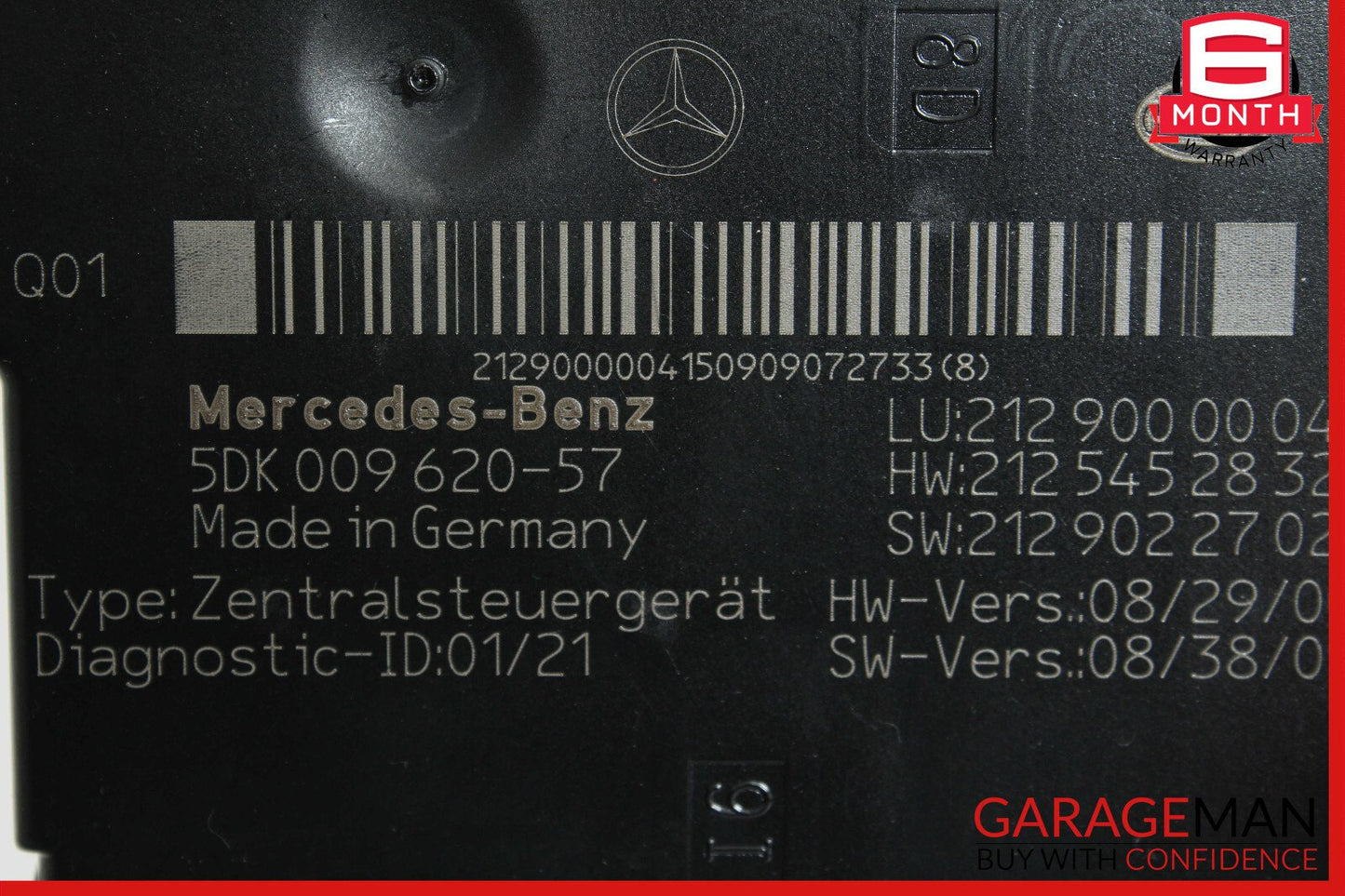 10-11 Mercedes W212 E350 E550 Rear Fuse Relay Box SAM Assembly 2129000004 OEM