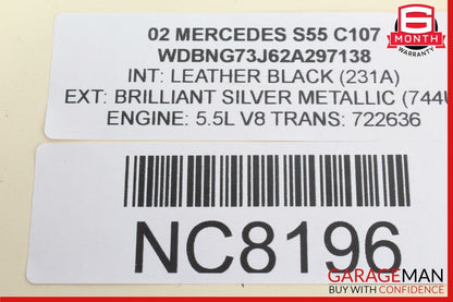 00-06 Mercedes W220 S55 AMG S430 ABC Hydraulic Front Suspension Line Hose OEM