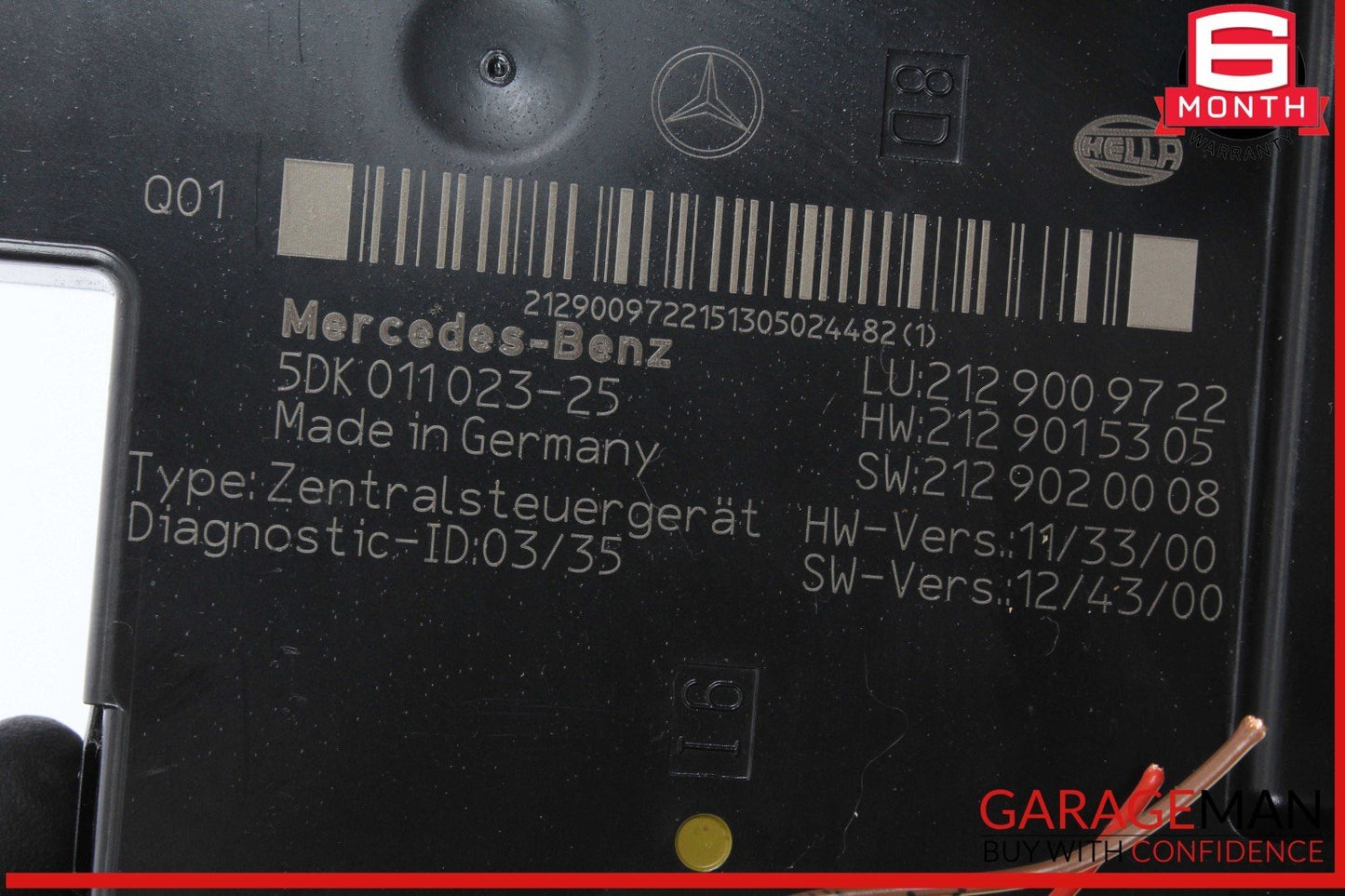 10-18 Mercedes W218 CLS550 E250 Rear SAM Fuse Box Relay Control Module OEM