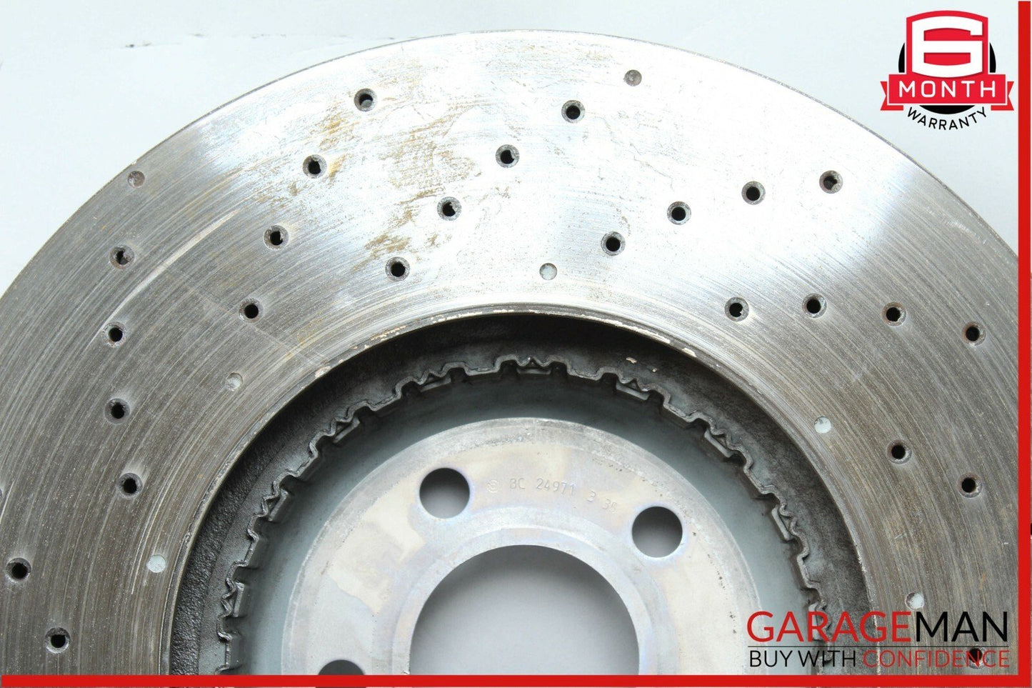 16-18 Mercedes W213 E400 Front Right & Left Side Brake Rotor Disc Set Drilled