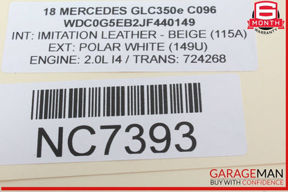 15-20 Mercedes X253 GLC350e C300 Front Right Side Door Lock Latch Actuator OEM