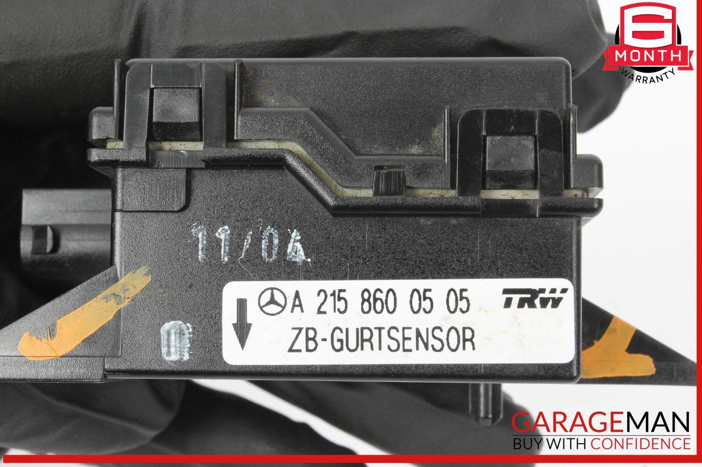 00-13 Mercedes R230 SL500 Seat Belt Seatbelt Tension Sensor 2158600505 OEM