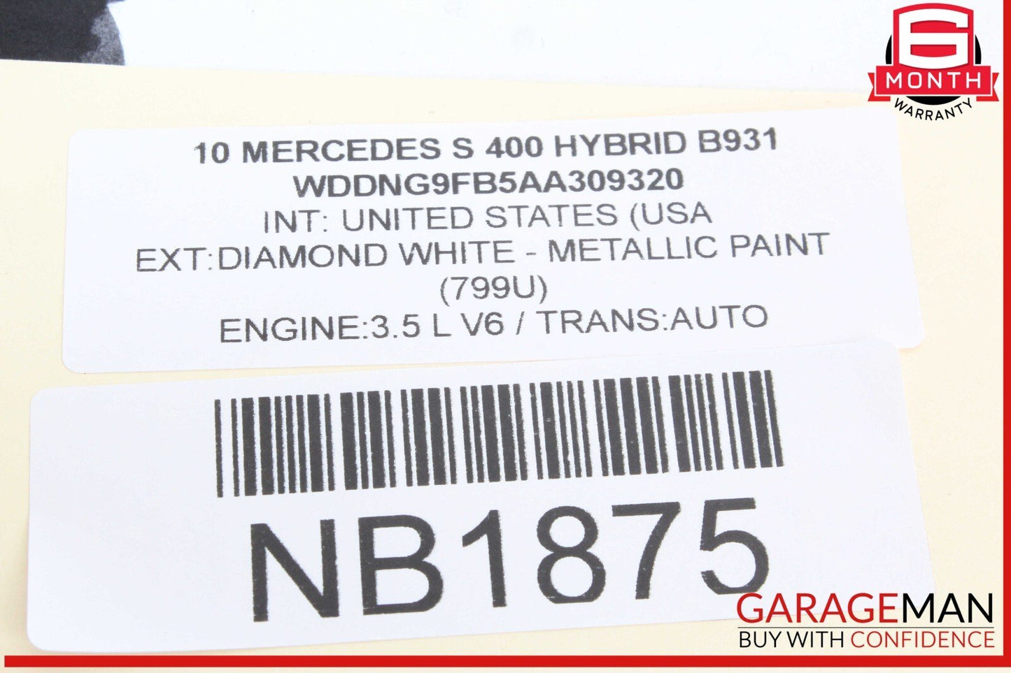10-13 Mercedes W221 S400 Hybrid Rear Right or Left Door Loud Sound Speaker