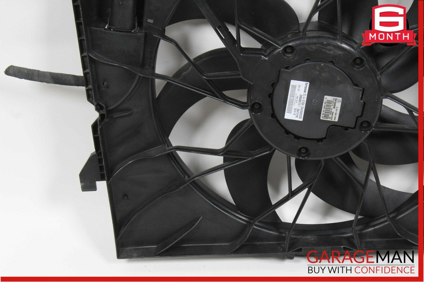 10-13 Mercedes W221 S550 CL550 Engine Cooling Fan Shroud Motor Assembly OEM