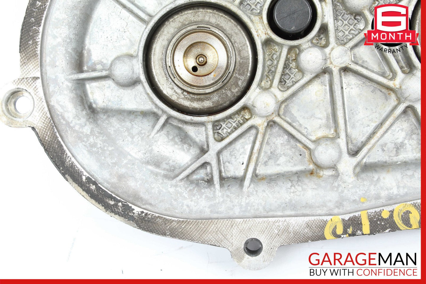 06-13 Mercedes W221 S550 Front Right Engine Timing Chain Cover Plate OEM