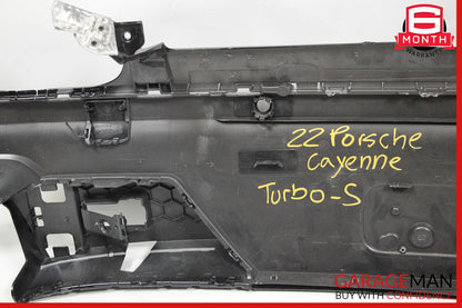 20-23 Porsche Cayenne Turbo S Rear Bumper Spoiler Black OEM