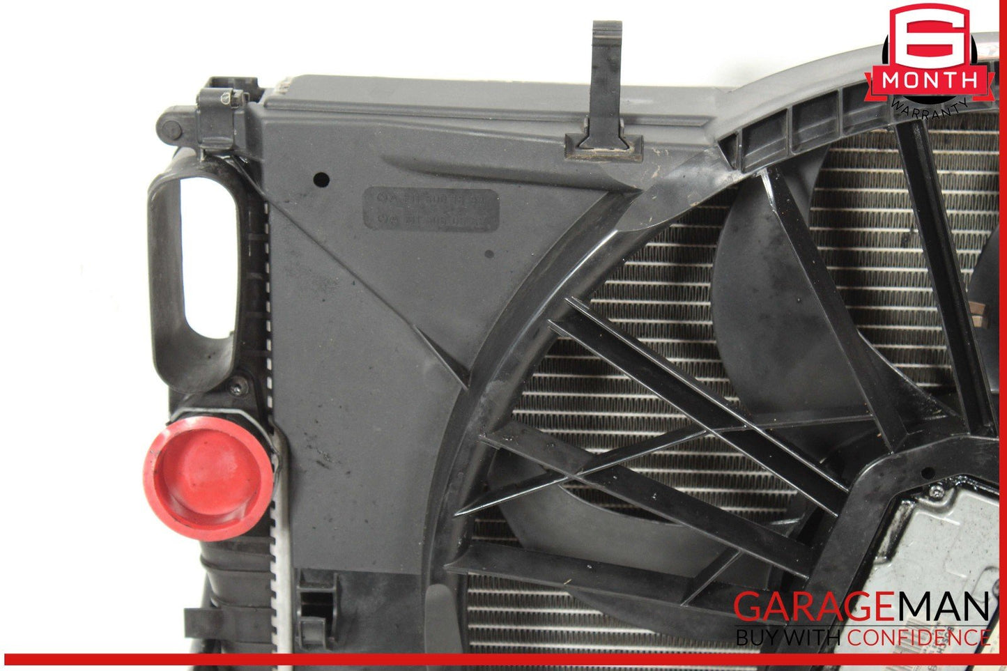 06-09 Mercedes W219 CLS500 Engine Cooling Radiator AC A/C Condenser Fan Assy