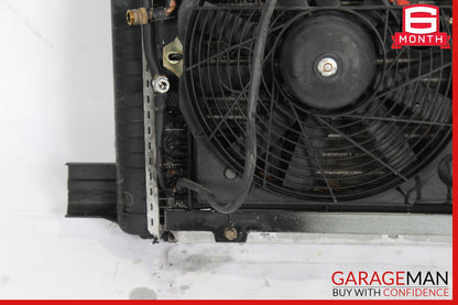90-91 Mercedes R129 500SL Engine Water Cooling A/C Condenser Radiator w/ Fan OEM