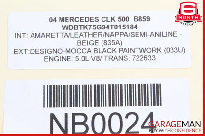 01-09 Mercedes W209 CLK500 SLK300 Rear Right or Left Lower Thrust Control Arm