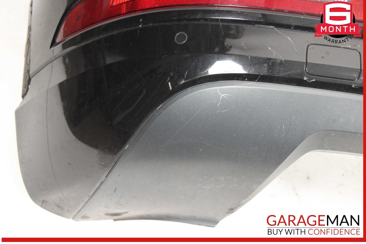 16-18 Audi Q3 Rear Bumper Cover w/ Parking PDC Sensors Black OEM