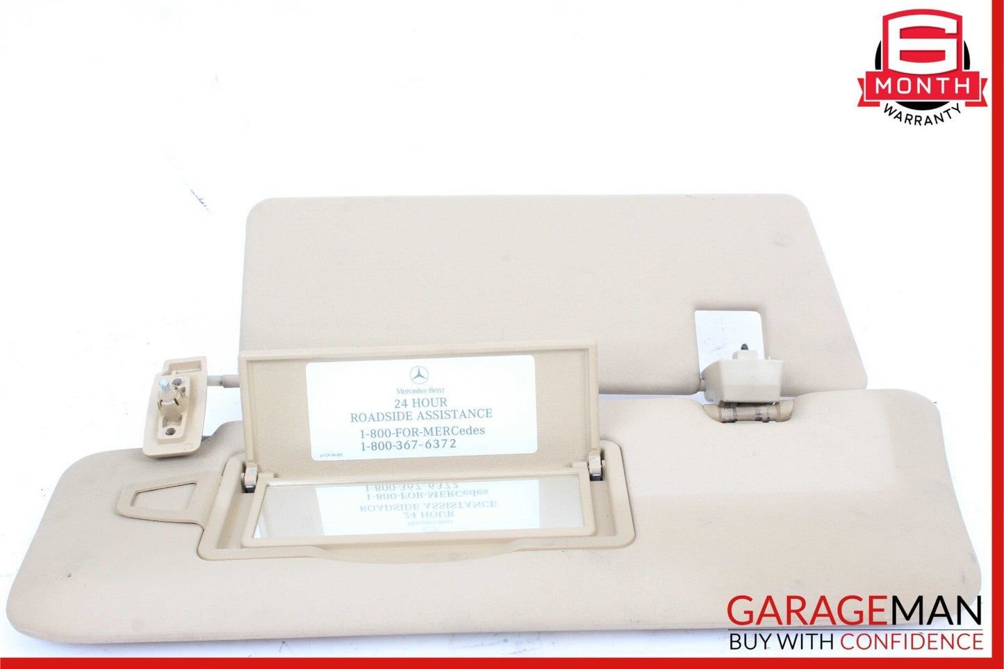 06-12 Mercedes X164 GL450 ML450 Front Left Side Sun Visor Sunvisor Shade Gray