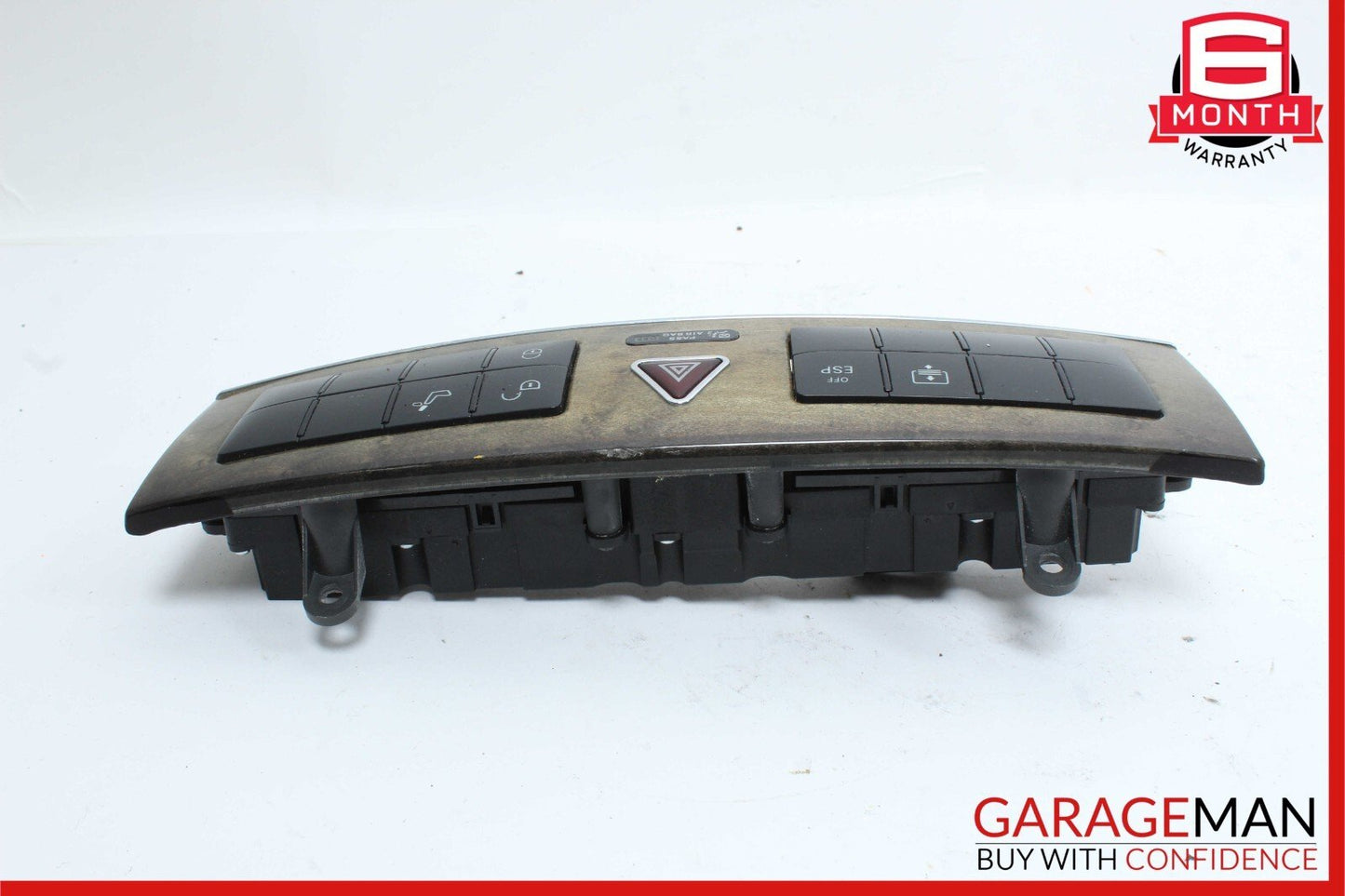 05-07 Mercedes W203 C230 Dash Door Lock Hazard Light Control Switch Walnut OEM