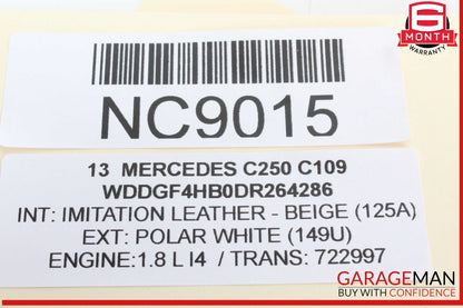 08-18 Mercedes W204 C250 E350 Front Right Side Door Control Module OEM