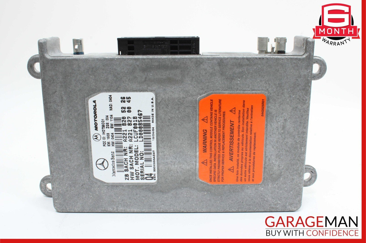 06-14 Mercedes W219 CLK500 SL550 Voice Communication Control Module Unit OEM