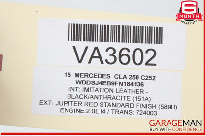 14-20 Mercedes W117 CLA250 C300 SLC300 Rear Trunk Tailgate Release Open Handle
